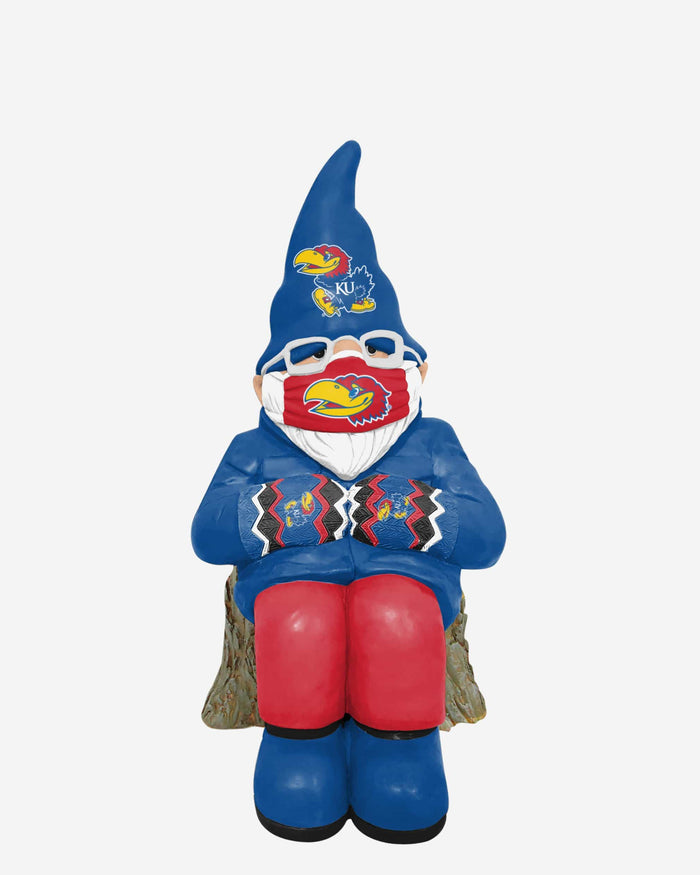 Kansas Jayhawks Bundled Up Gnome FOCO - FOCO.com