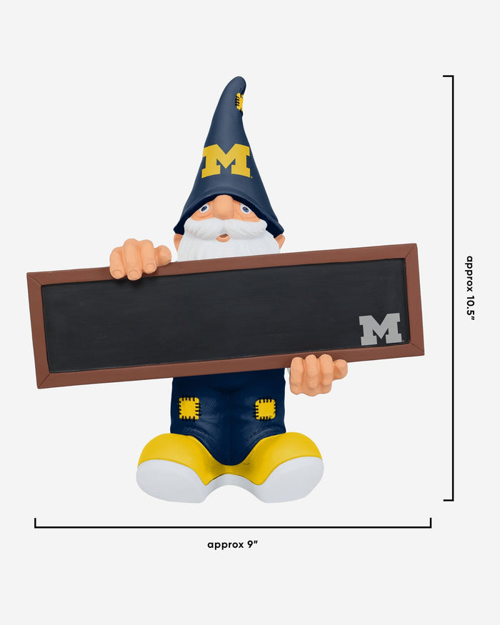 Michigan Wolverines Chalkboard Sign Gnome FOCO - FOCO.com
