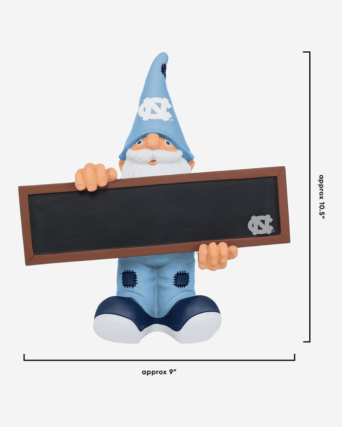 North Carolina Tar Heels Chalkboard Sign Gnome FOCO - FOCO.com