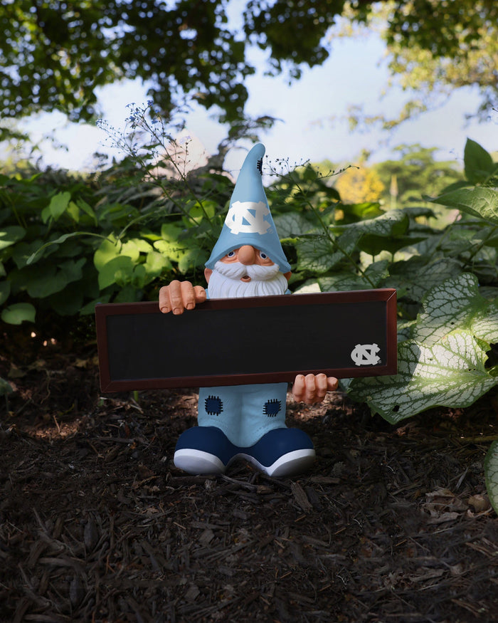 North Carolina Tar Heels Chalkboard Sign Gnome FOCO - FOCO.com