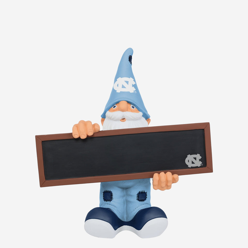 North Carolina Tar Heels Chalkboard Sign Gnome FOCO - FOCO.com