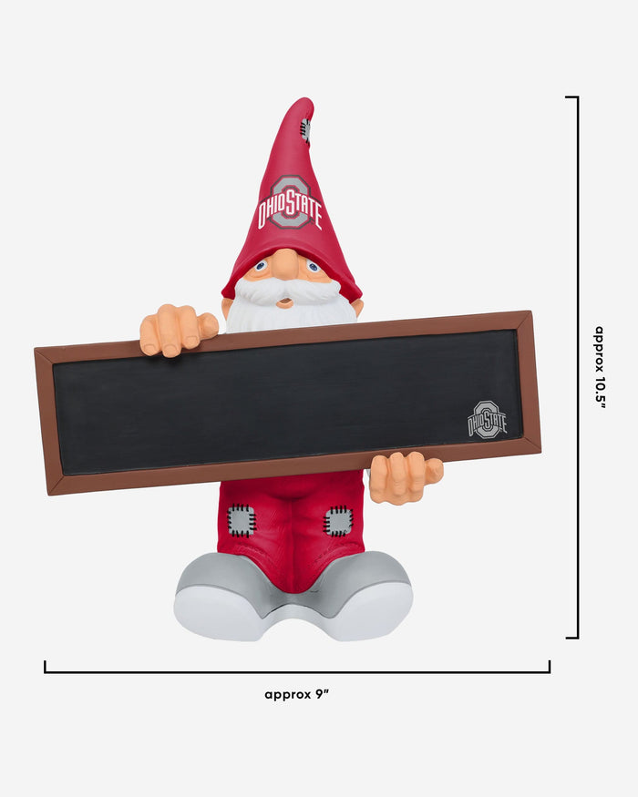 Ohio State Buckeyes Chalkboard Sign Gnome FOCO - FOCO.com