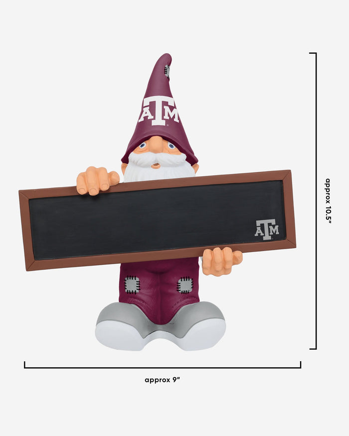 Texas A&M Aggies Chalkboard Sign Gnome FOCO - FOCO.com