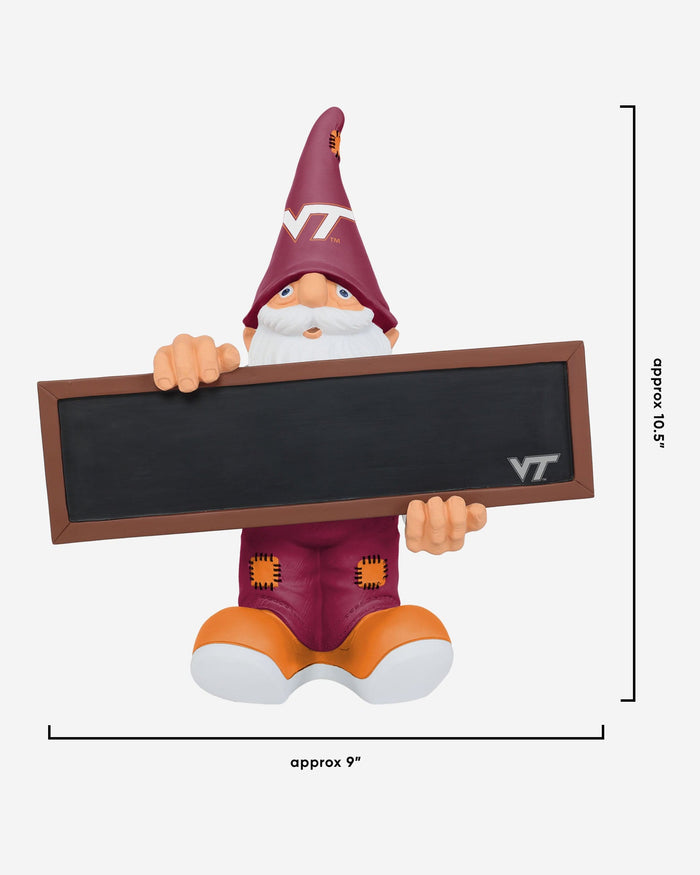 Virginia Tech Hokies Chalkboard Sign Gnome FOCO - FOCO.com