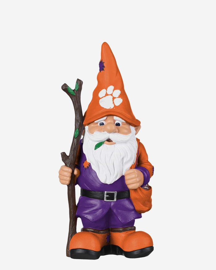 Clemson Tigers Holding Stick Gnome FOCO - FOCO.com