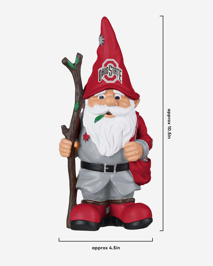 Ohio State Buckeyes Holding Stick Gnome FOCO - FOCO.com