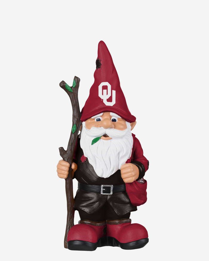 Oklahoma Sooners Holding Stick Gnome FOCO - FOCO.com