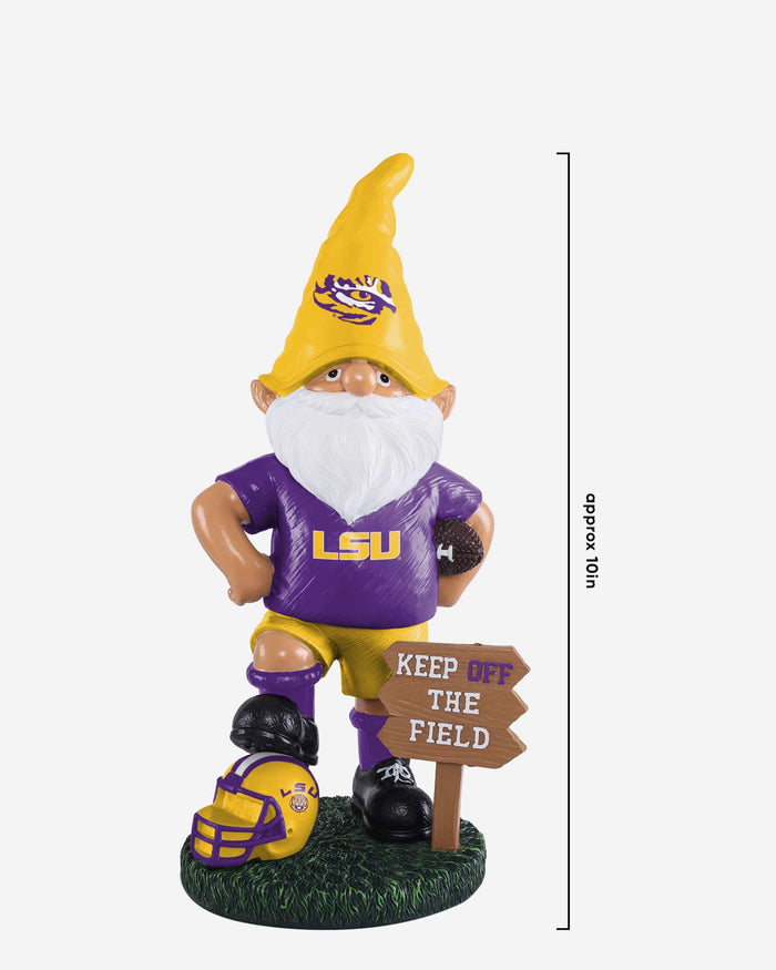 LSU Tigers Keep Off The Field Gnome FOCO - FOCO.com