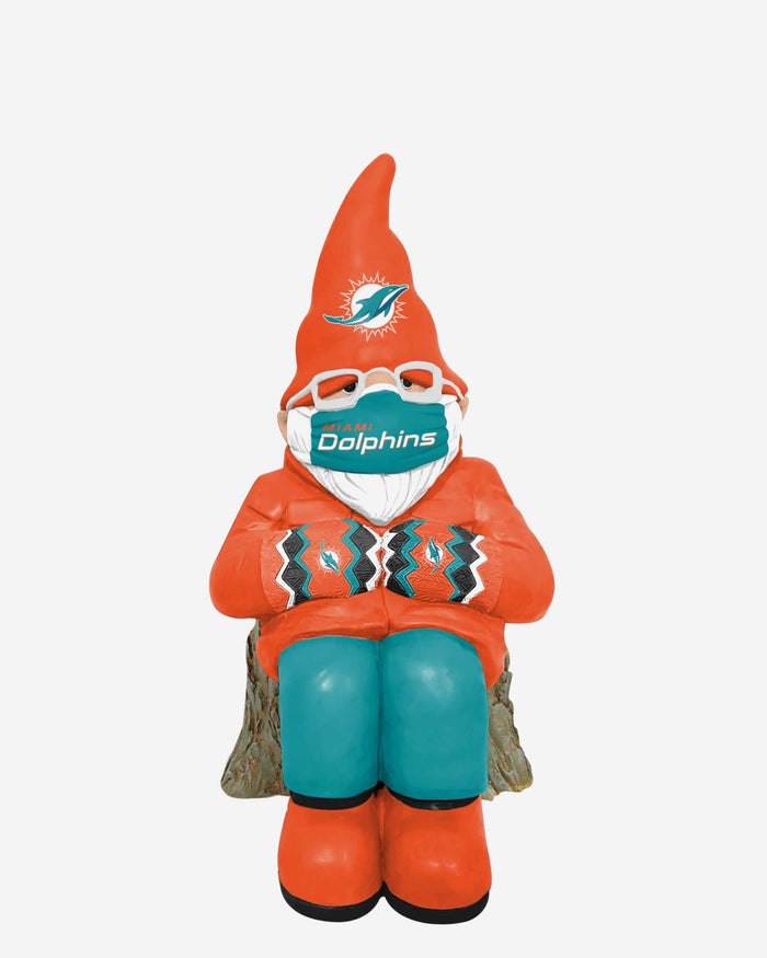 Miami Dolphins Bundled Up Gnome FOCO - FOCO.com