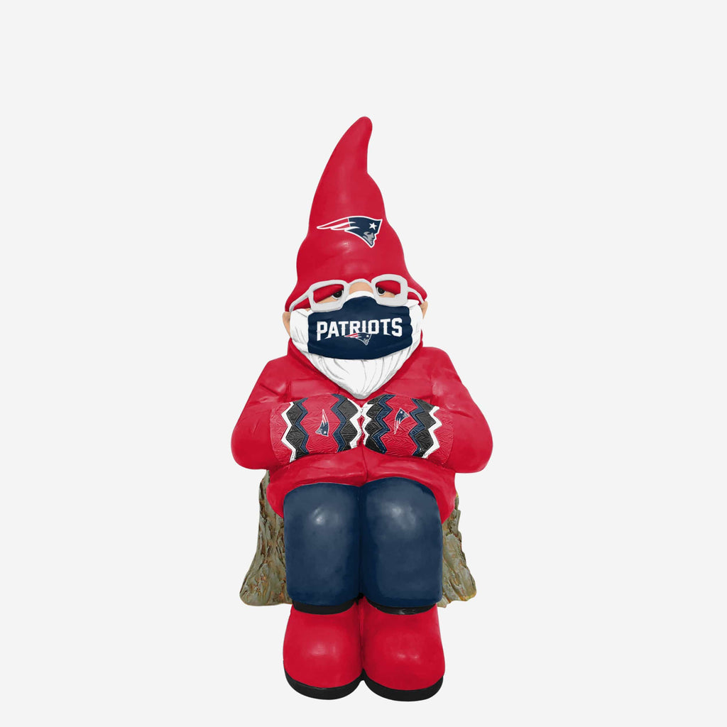 New England Patriots Bundled Up Gnome FOCO - FOCO.com