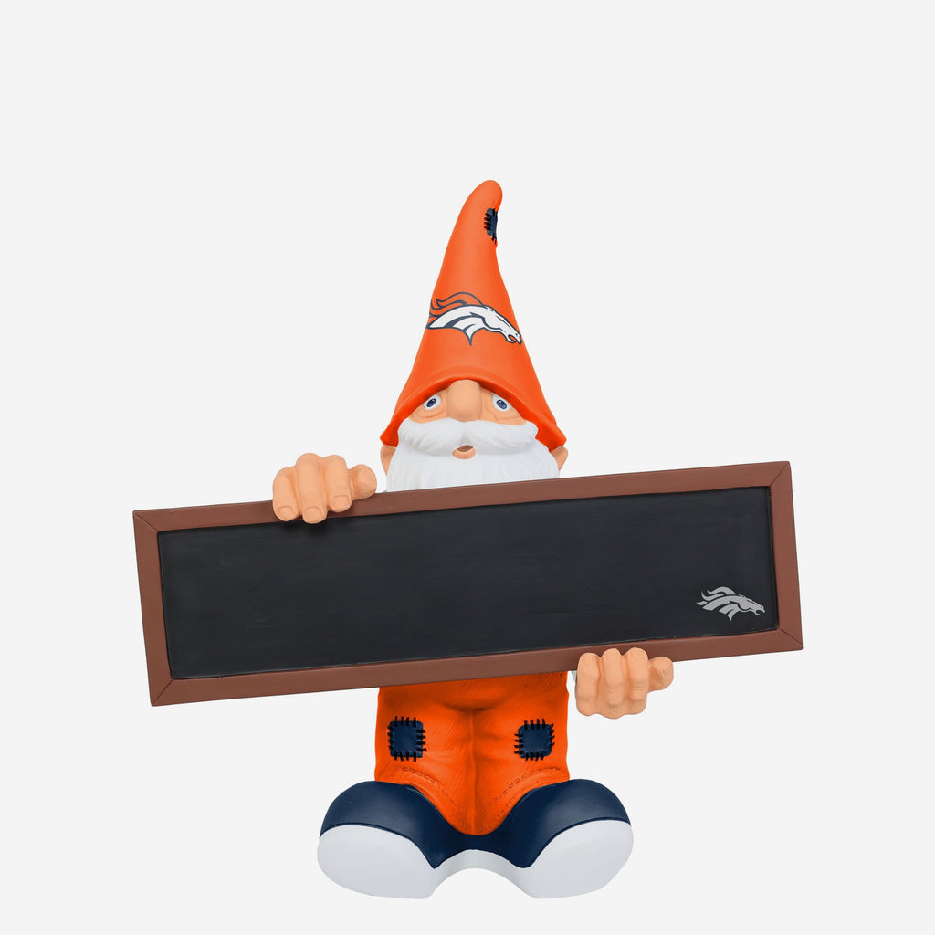 Denver Broncos Chalkboard Sign Gnome FOCO - FOCO.com