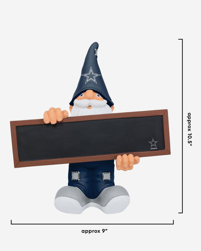 Dallas Cowboys Chalkboard Sign Gnome FOCO - FOCO.com