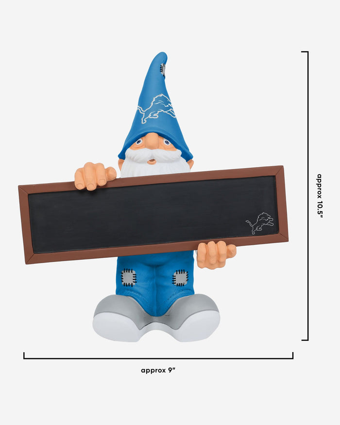 Detroit Lions Chalkboard Sign Gnome FOCO - FOCO.com