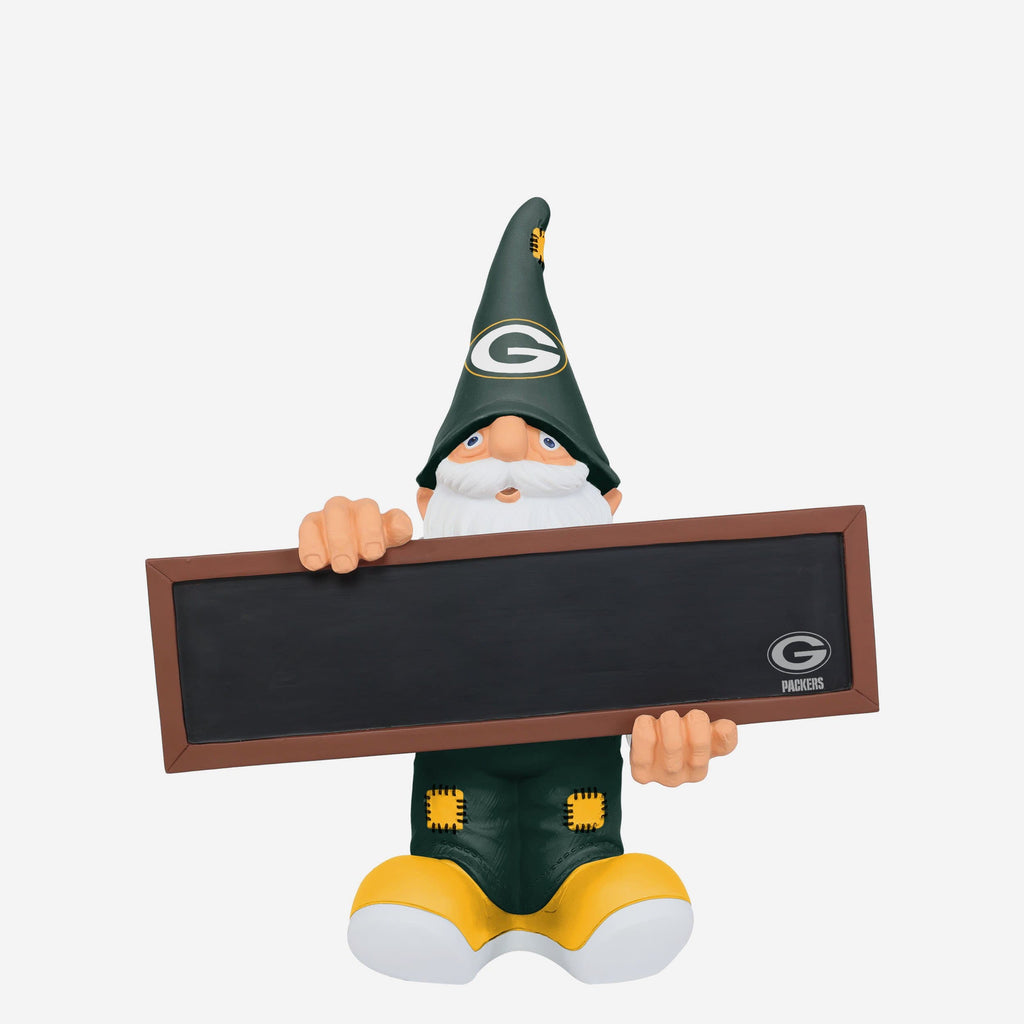 Green Bay Packers Chalkboard Sign Gnome FOCO - FOCO.com