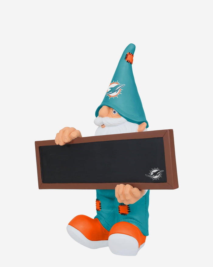 Miami Dolphins Chalkboard Sign Gnome FOCO - FOCO.com