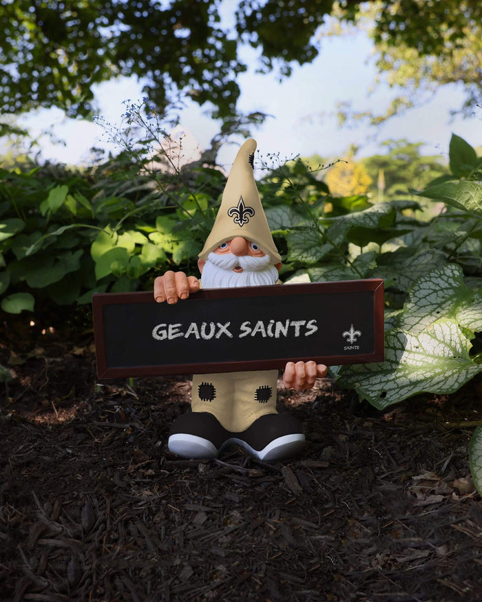 New Orleans Saints Chalkboard Sign Gnome FOCO - FOCO.com