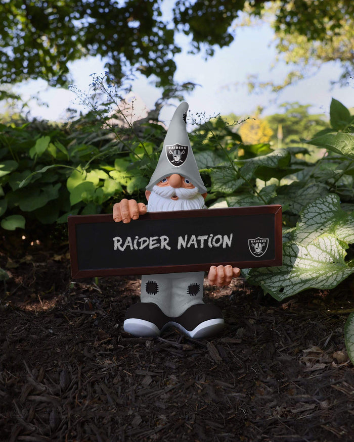 Las Vegas Raiders Chalkboard Sign Gnome FOCO - FOCO.com