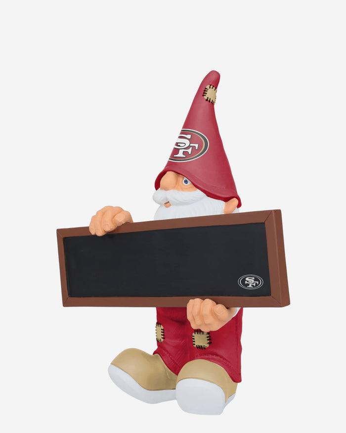 San Francisco 49ers Chalkboard Sign Gnome FOCO - FOCO.com