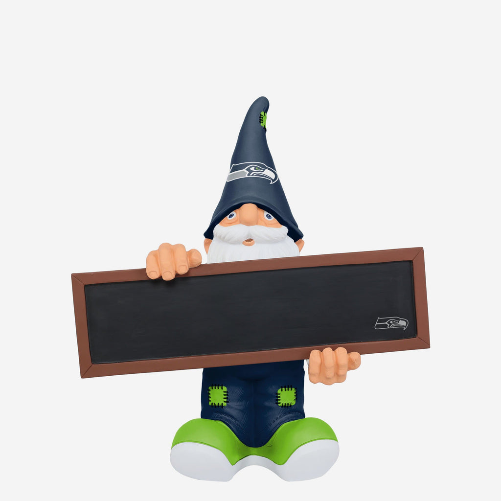 Seattle Seahawks Chalkboard Sign Gnome FOCO - FOCO.com