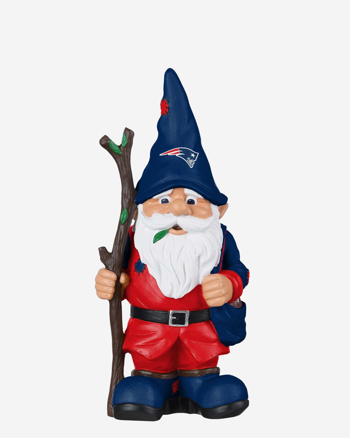 New England Patriots Holding Stick Gnome FOCO - FOCO.com