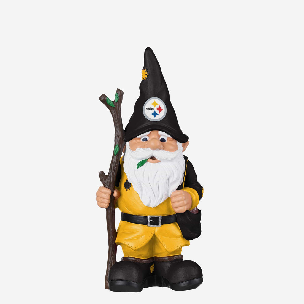 Pittsburgh Steelers Holding Stick Gnome FOCO - FOCO.com