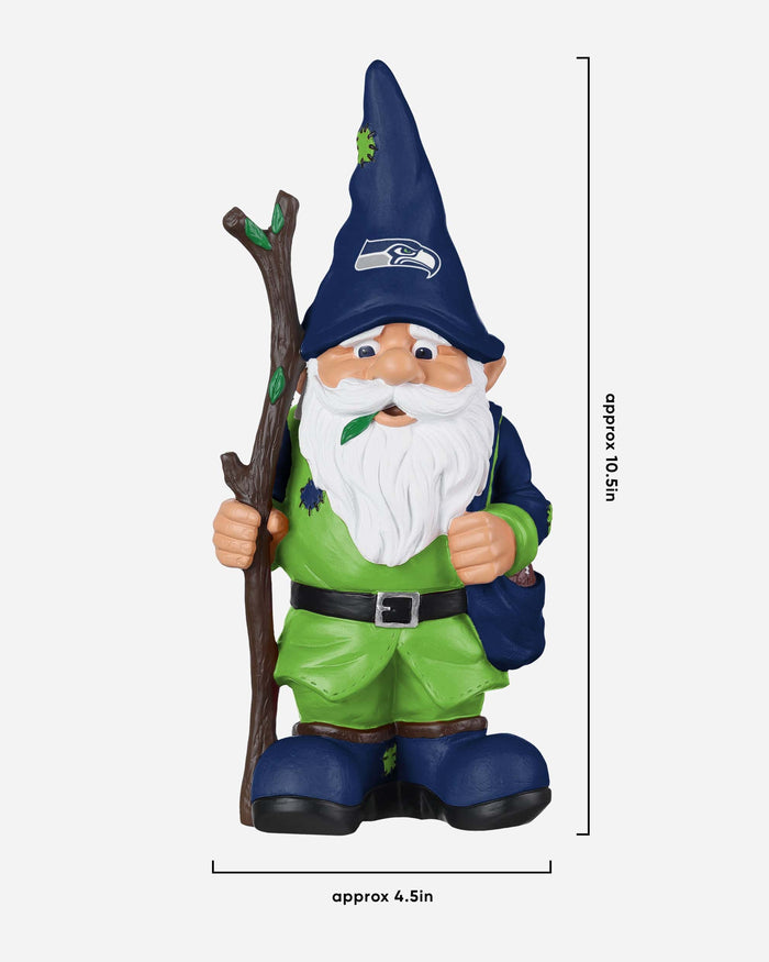 Seattle Seahawks Holding Stick Gnome FOCO - FOCO.com