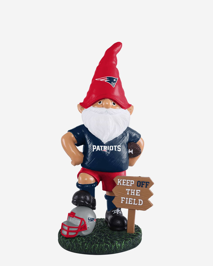 New England Patriots Keep Off The Field Gnome FOCO - FOCO.com
