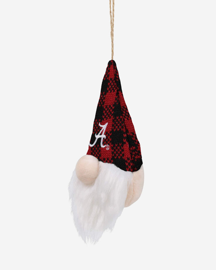 Alabama Crimson Tide Plaid Hat Plush Gnome Ornament FOCO - FOCO.com