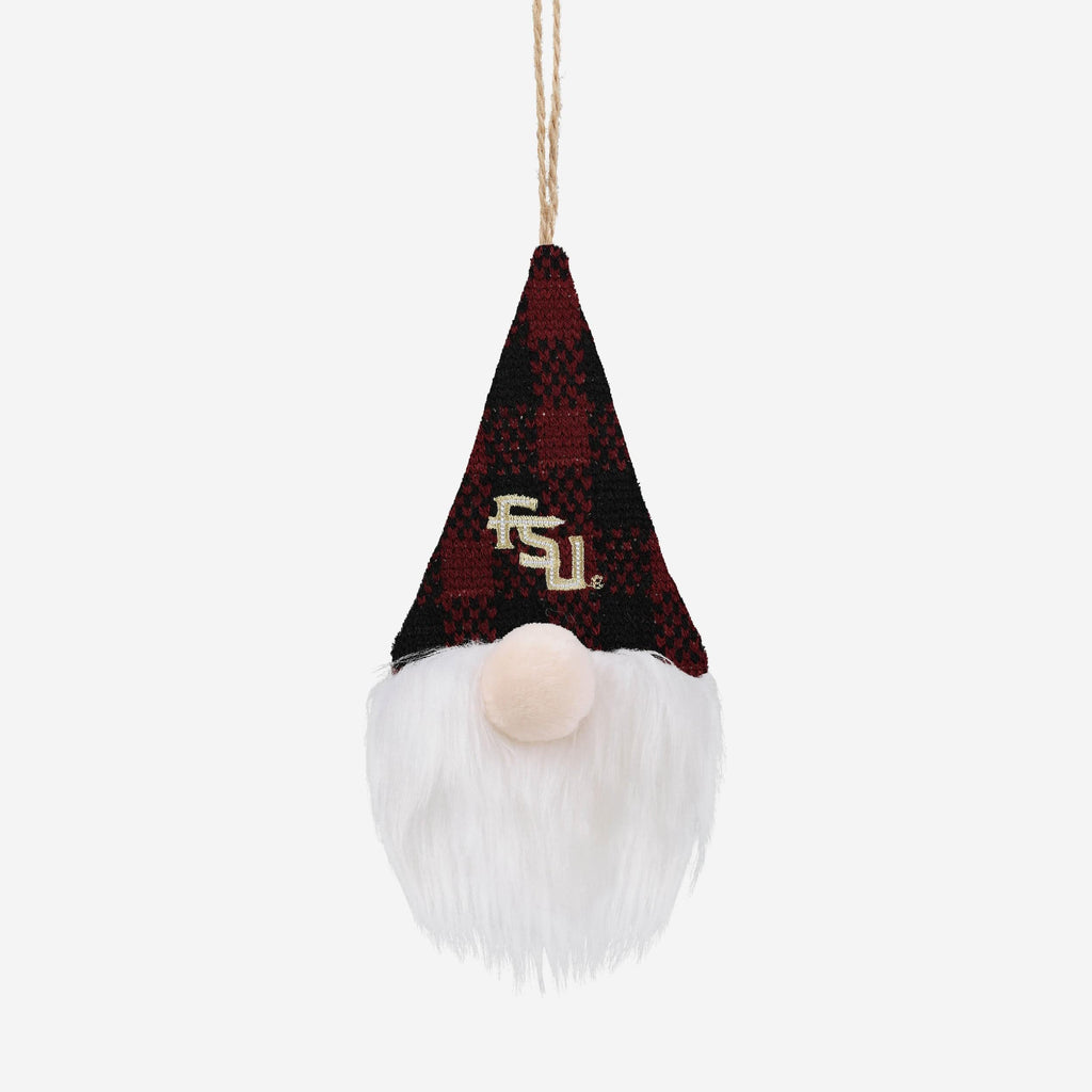 Florida State Seminoles Plaid Hat Plush Gnome Ornament FOCO - FOCO.com