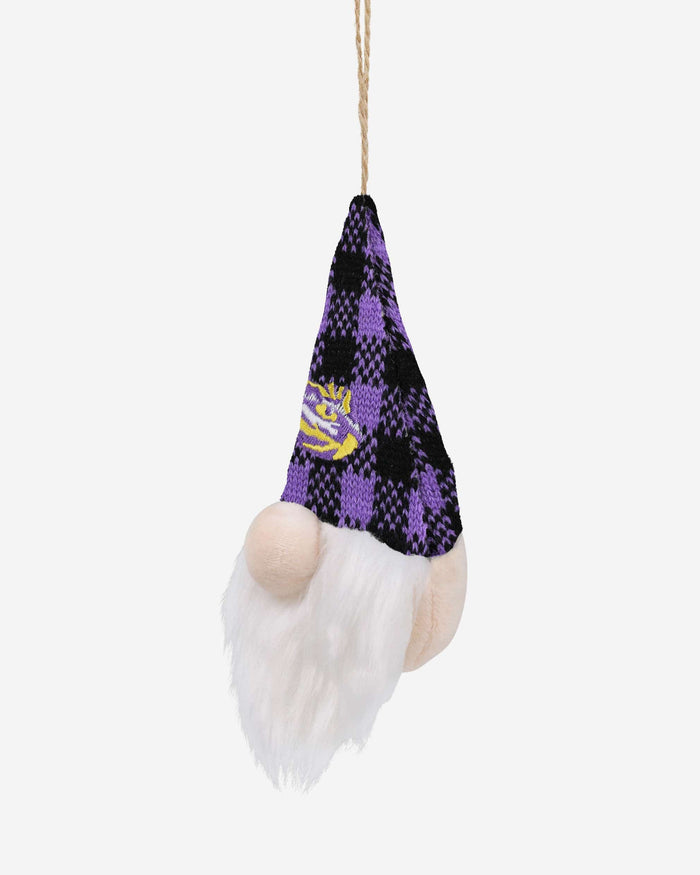 LSU Tigers Plaid Hat Plush Gnome Ornament FOCO - FOCO.com