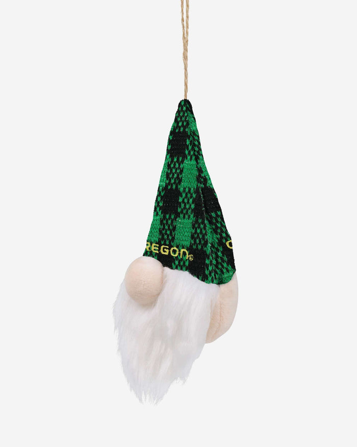 Oregon Ducks Plaid Hat Plush Gnome Ornament FOCO - FOCO.com
