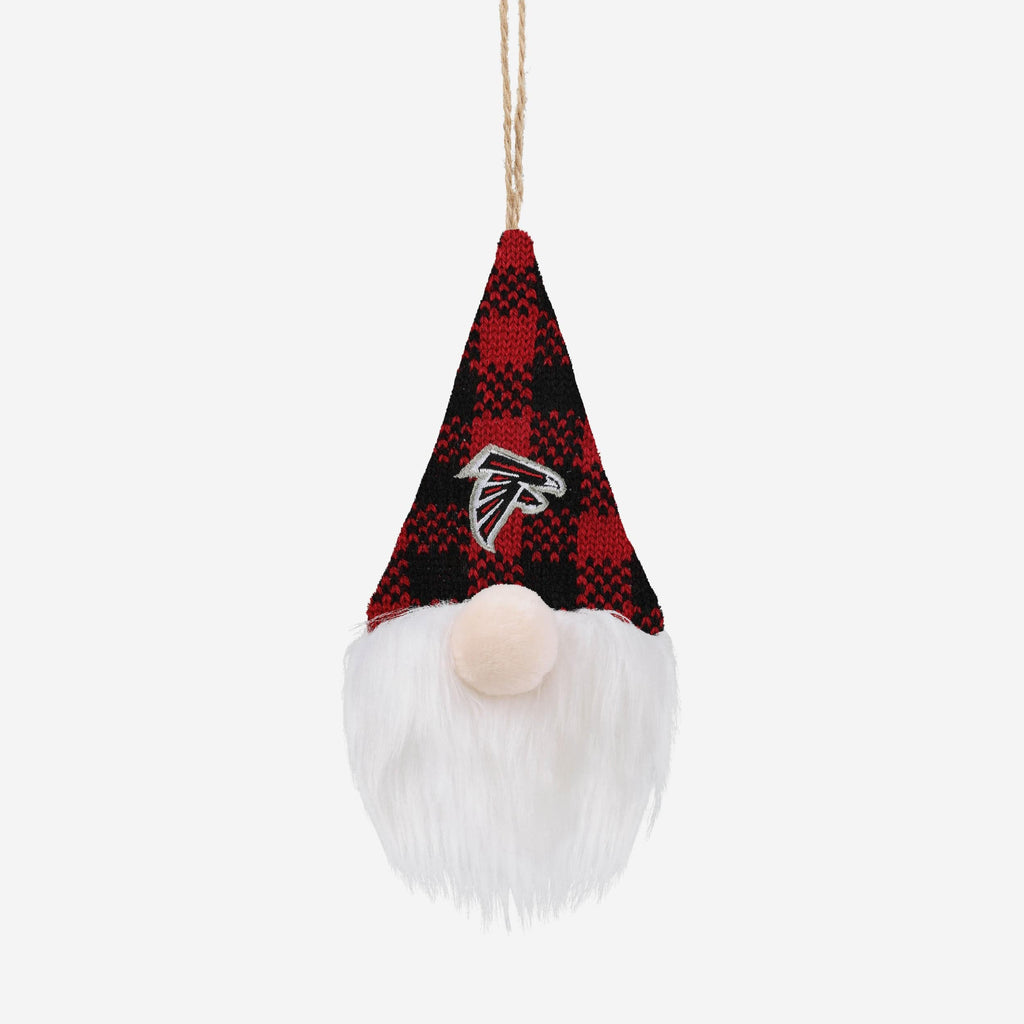 Atlanta Falcons Plaid Hat Plush Gnome Ornament FOCO - FOCO.com