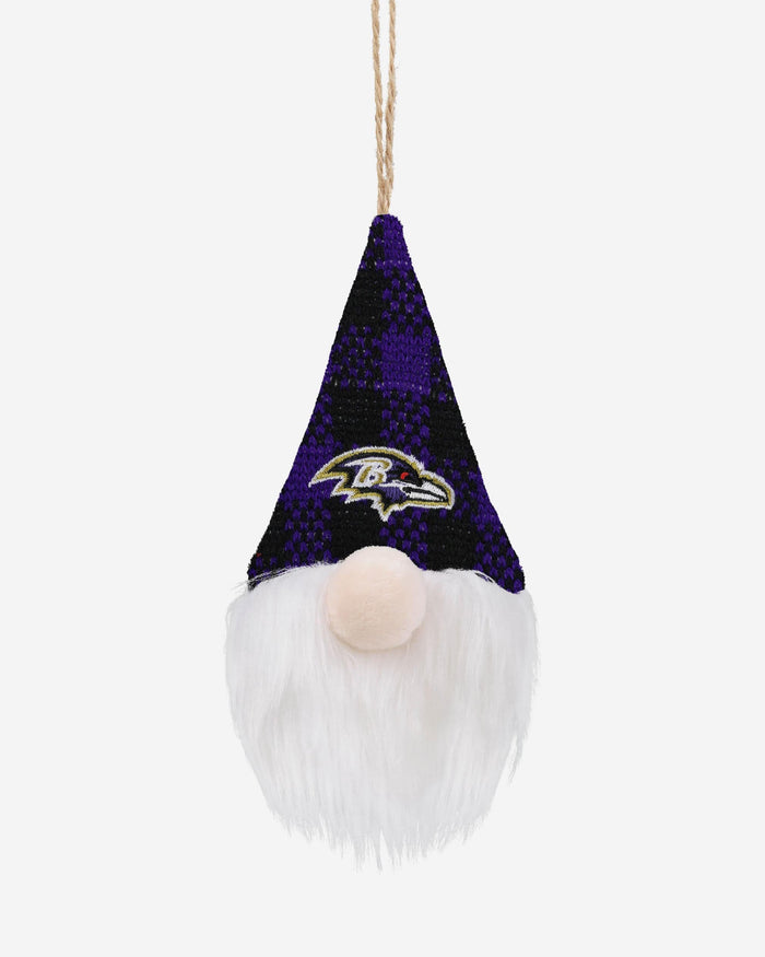 Baltimore Ravens Plaid Hat Plush Gnome Ornament FOCO - FOCO.com