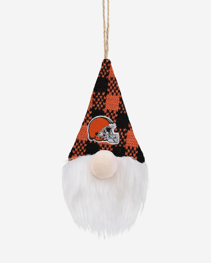 Cleveland Browns Plaid Hat Plush Gnome Ornament FOCO - FOCO.com