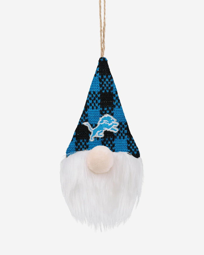 Detroit Lions Plaid Hat Plush Gnome Ornament FOCO - FOCO.com