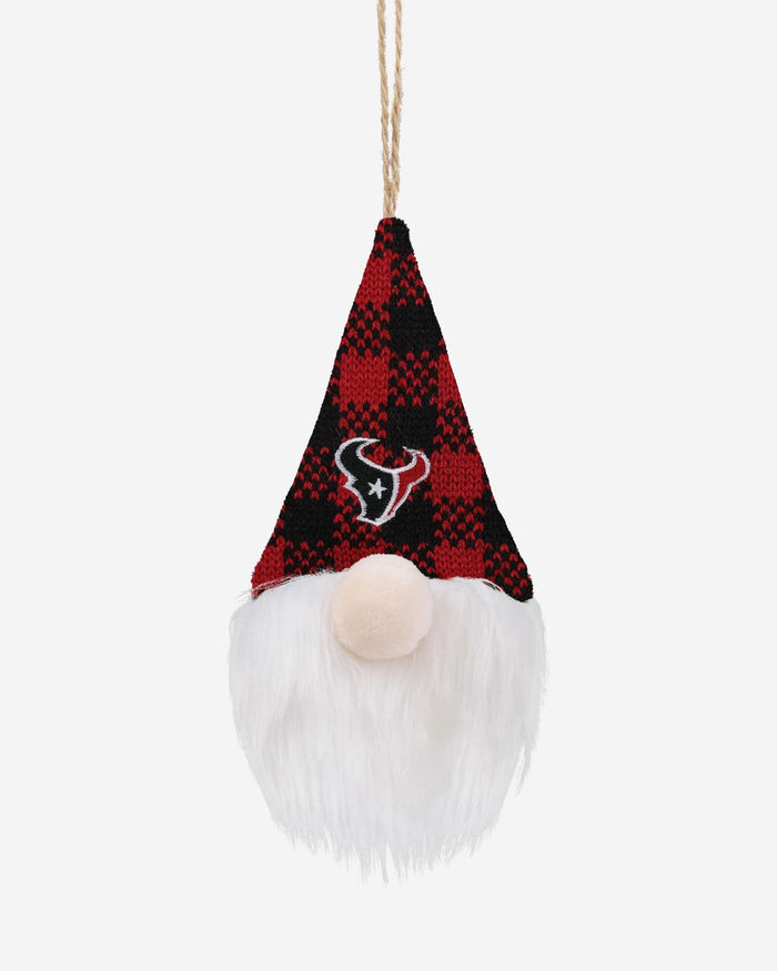 Houston Texans Plaid Hat Plush Gnome Ornament FOCO - FOCO.com