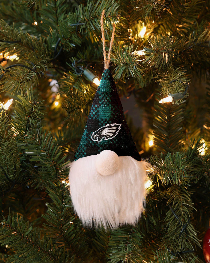 Philadelphia Eagles Plaid Hat Plush Gnome Ornament FOCO - FOCO.com