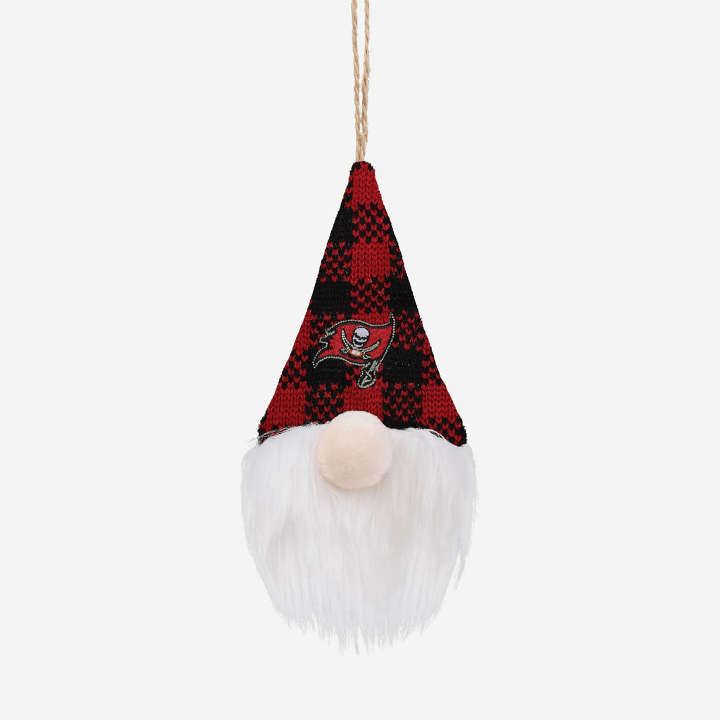 Tampa Bay Buccaneers Plaid Hat Plush Gnome Ornament FOCO - FOCO.com