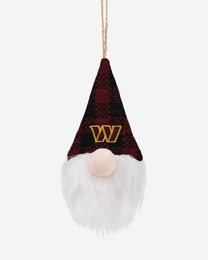 Washington Commanders Plaid Hat Plush Gnome Ornament FOCO - FOCO.com