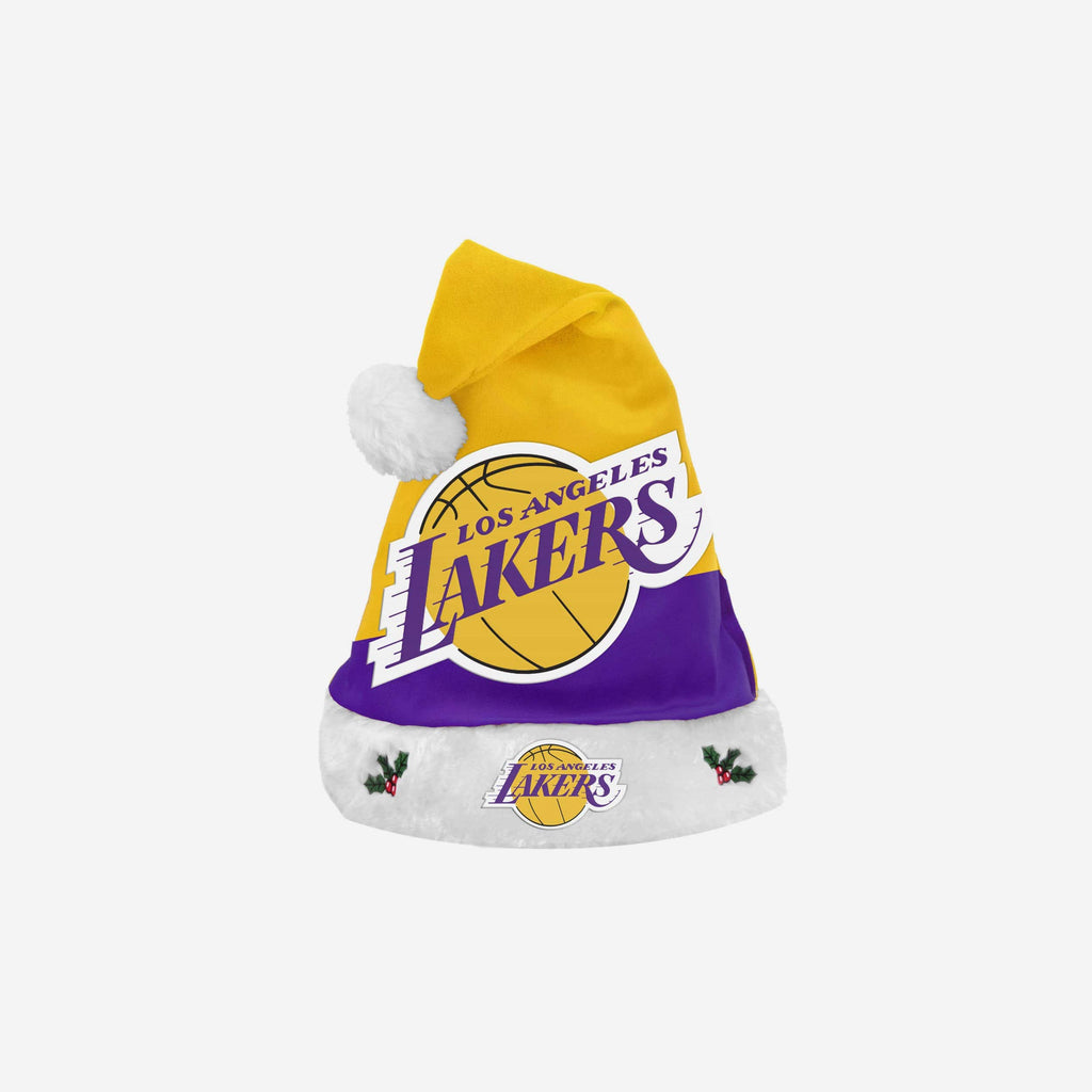 Los Angeles Lakers Season Spirit Basic Santa Hat FOCO - FOCO.com