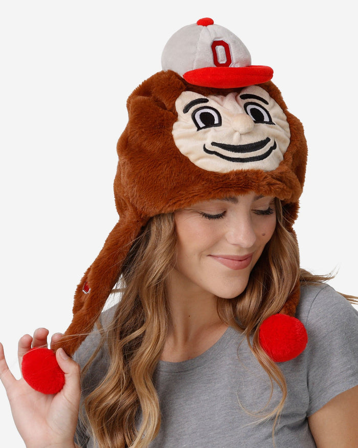 Brutus Buckeye Ohio State Buckeyes Mascot Plush Hat FOCO - FOCO.com