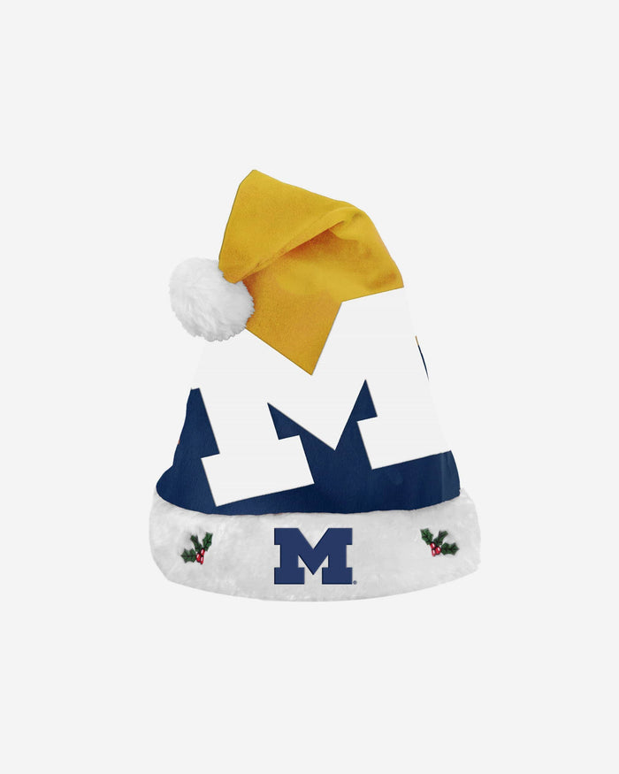 Michigan Wolverines Season Spirit Basic Santa Hat FOCO - FOCO.com