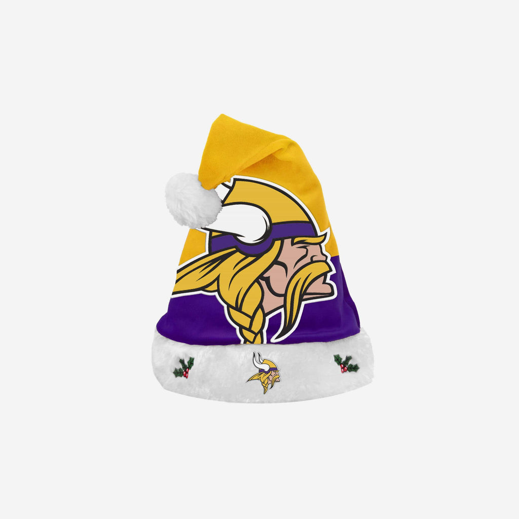 Minnesota Vikings Season Spirit Basic Santa Hat FOCO - FOCO.com