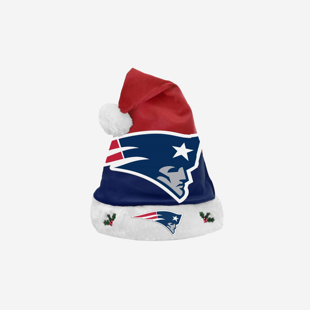 New England Patriots Season Spirit Basic Santa Hat FOCO - FOCO.com