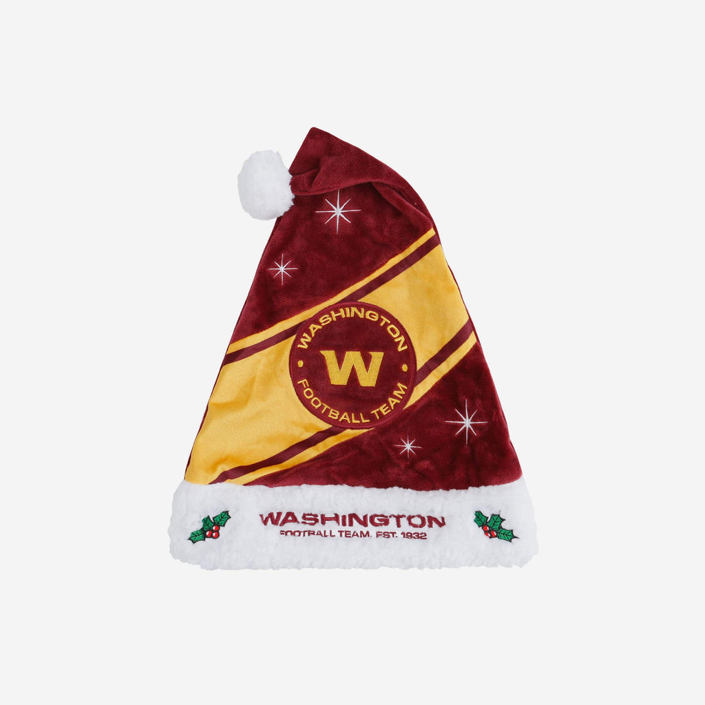Washington Commanders Original High End Santa Hat FOCO - FOCO.com
