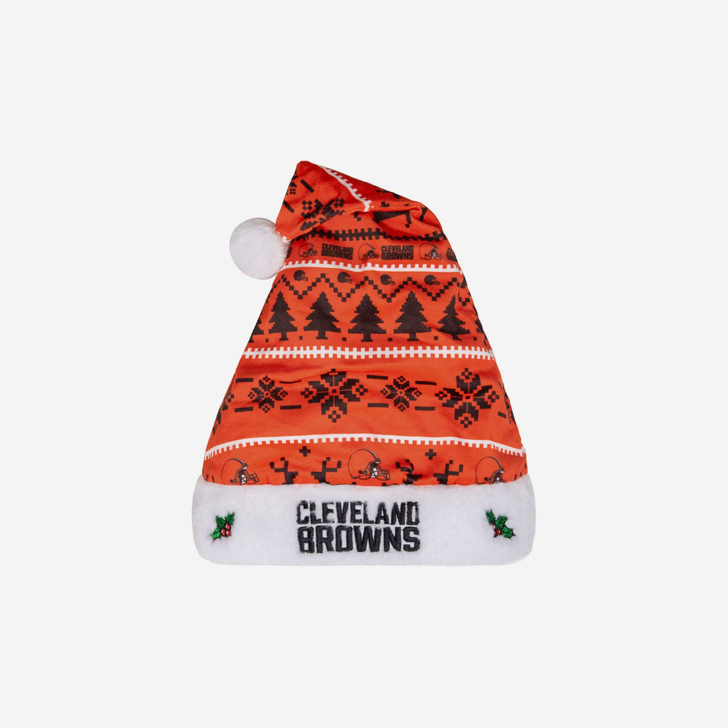 Cleveland Browns Family Holiday Santa Hat FOCO - FOCO.com