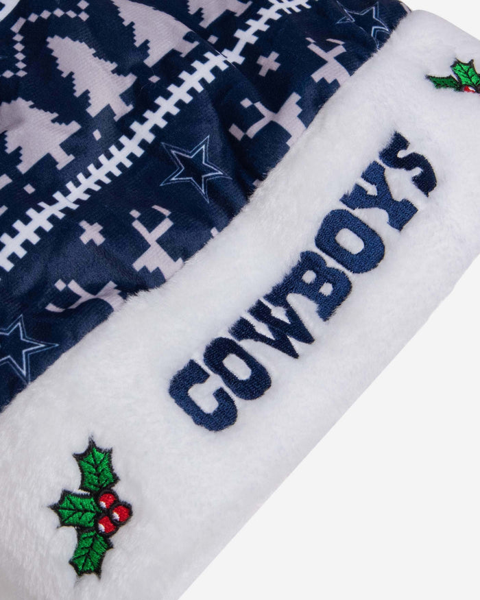 Dallas Cowboys Family Holiday Santa Hat FOCO - FOCO.com