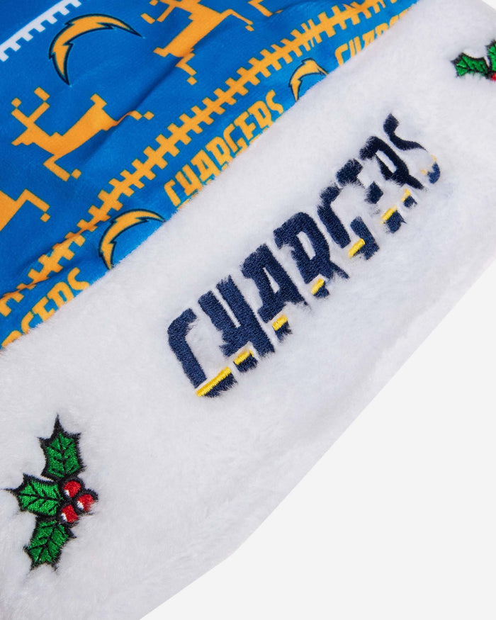 Los Angeles Chargers Family Holiday Santa Hat FOCO - FOCO.com