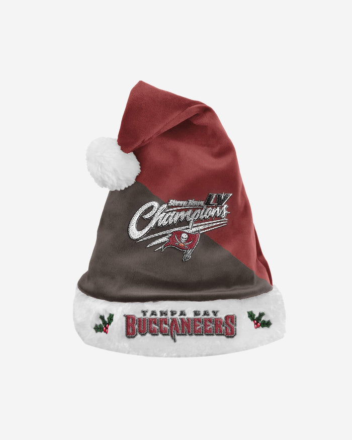 Tampa Bay Buccaneers Super Bowl LV Champions Santa Hat FOCO - FOCO.com