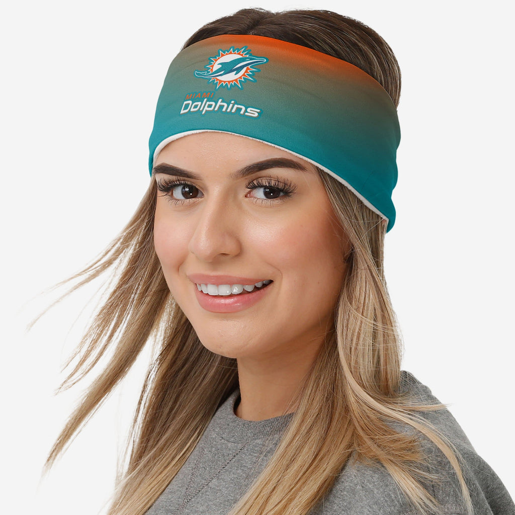 Miami Dolphins Womens Gradient Printed Headband FOCO - FOCO.com